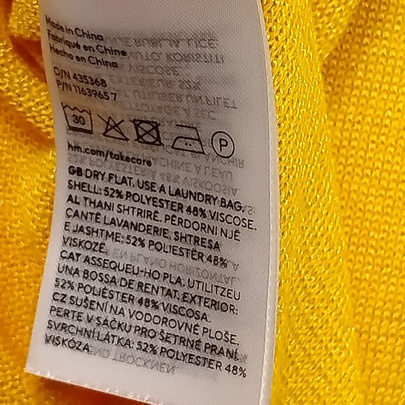 h and m sheer like yellow cover up dress - Picture 5 of 5